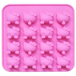 Khuôn silicon làm rau câu, socola 16 mèo Kitty - Mã số 1231 338676