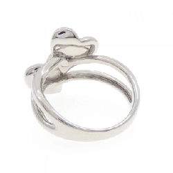 Nhẫn kim cương pavé hình trái tim K18WG 0.50CT - Hàng hiệu chính hãng 848344