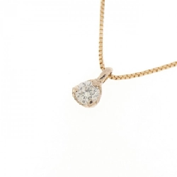 K18PG Solitaire Dây chuyền kim cương 0.10CT - Hàng hiệu Chính hãng 863522