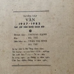 Văn 1957-1982 tạp chí Vaen nghệ quán đội 592185