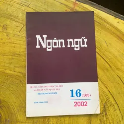NGÔN NGỮ TẠP CHÍ NGÔN NGỮ SỐ 16 NĂM 2002