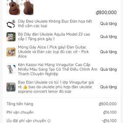 Ukulele Concert Andrew Cẩm Ấn M81G đầy đủ phụ kiện 546251