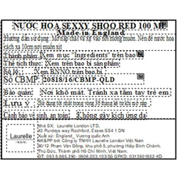 Nước hoa nữ SHOO RED - 100ML 352858