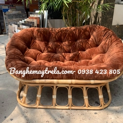 Ghế mây papasan đôi nằm thư giãn 521542