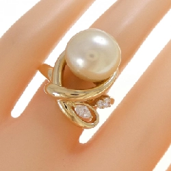 Nhẫn ngọc trai trắng K18YG - Hàng hiệu Authentic 849000