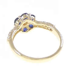 Nhẫn Sapphire Hoa K18YG 0.87CT 665807