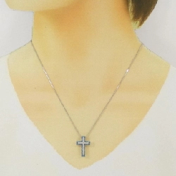 K18WG/K18BG 2WAY Đeo Chéo Dây Chuyền Kim Cương 0.50CT - Hàng hiệu Chính hãng 865484