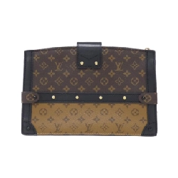 Túi xách đeo vai Louis Vuitton Monogram Reverse Trunk Clutch M43596 611712
