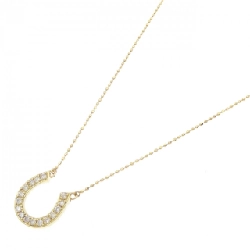 K18YG Nhẫn ngựa kim cương dây chuyền 0.20CT - Hàng hiệu Chính hãng 860779