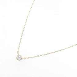 K18YG Solitaire Diamond Necklace - Hàng hiệu Authentic 856024