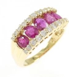 Nhẫn Ruby K18YG 1.20CT - Hàng hiệu Chính hãng