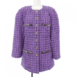 【Mã giảm giá】Áo khoác không cổ CHANEL