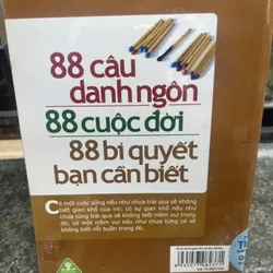 88 câu danh ngôn 88 cuộc đời 88 bí quyết bạn cần biết 713296