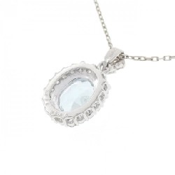 Dây chuyền aquamarine PT900/PT850 1.085CT - Hàng hiệu Authentic 863415