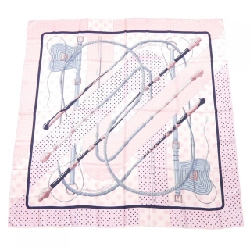 HERMES CLIC CLAC A POIS Carré Jeune 140. Khăn choàng