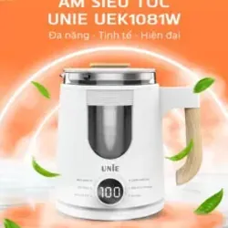💎 UNIE UEK1081W – Ấm siêu tốc đa năng 6 chức năng, an toàn tuyệt đối, sang trọng tinh tế! 716108