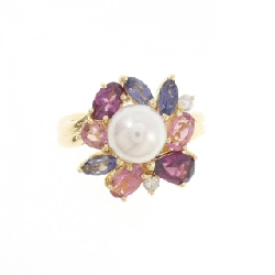 Nhẫn đá màu K18YG 671172