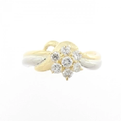 Nhẫn kim cương hoa K18YG/PT850 0.32CT - Hàng hiệu Authentic 851573