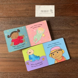 Combo 2 cuốn Board Book What a…Busy Baby! & Look! There’ a Baby, Used, Bìa cứng 498823