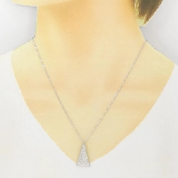 K18WG/750WG Pave Diamond Necklace 0.70CT - Hàng hiệu Chính hãng 860117