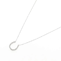 K18WG Móng ngựa Dây chuyền kim cương 0.14CT - Hàng hiệu Chính hãng 858283