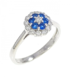 Nhẫn Auwinite PT900 Hoa 0.092CT - Hàng hiệu Chính hãng