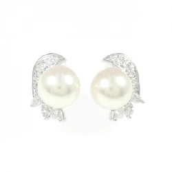 Bông tai ngọc trai Akoya 9mm - Hàng hiệu Authentic