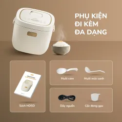 Nồi cơm điện lòng gốm cao cấp UNIE URC818P, Có chế độ cơm cháy độc đáo 784356