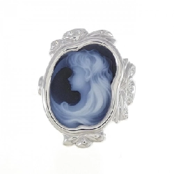 K14WG Nhẫn Mã Não Cameo - Hàng hiệu Chính hãng 850202