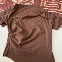 Áo len nữ cổ V bo hàng hiệu màu đỏ size M 707558