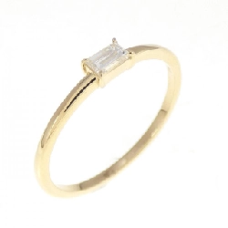 Nhẫn kim cương K18YG 0.10CT - Hàng hiệu Authentic