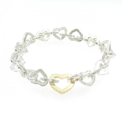 Tiffany Heart Link Bracelet - Hàng hiệu Authentic 844554