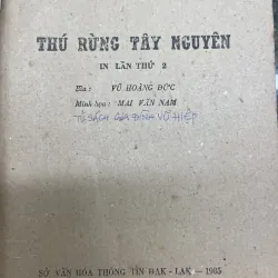 Thú rừng Tây Nguyên Thiên Lương XB 1985 760404