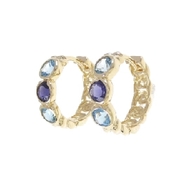 K18YG Iolite Bông tai - Hàng hiệu Chính hãng 867695