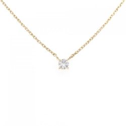 K18YG Solitaire Dây chuyền kim cương - Hàng hiệu Authentic