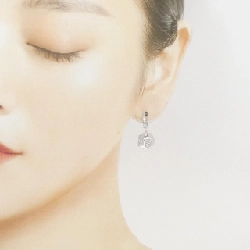 Bông tai kim cương 750WG 0.44CT - Hàng hiệu Authentic 870091