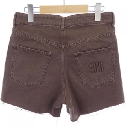 MIU MIU MIU MIU Logo GWP553 SOOO 1565 Quần short - Hàng hiệu Chính hãng 808018