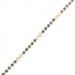 K18YG Sapphire Bracelet 1.56CT - Hàng hiệu Authentic