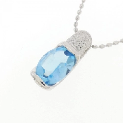 K18WG Blue Topaz Necklace - Hàng hiệu Authentic 858322