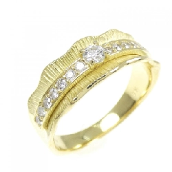 Nhẫn kim cương K18YG 0.30CT