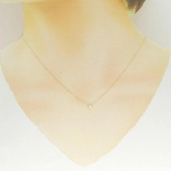 K18YG Solitaire Dây chuyền kim cương 0.10CT - Hàng hiệu Chính hãng 858655