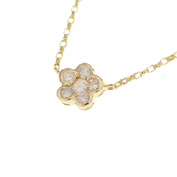 K18YG Hoa Kim Cương Dây Chuyền 0.10CT - Hàng hiệu Chính hãng 856456