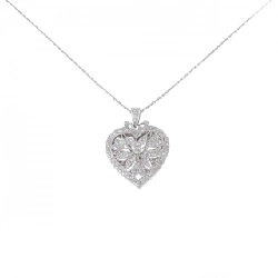 Dây chuyền kim cương 750WG/K18WG 0.35CT - Hàng hiệu Authentic