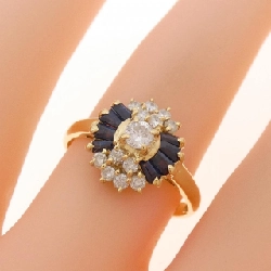 Nhẫn Sapphire K18YG - Hàng hiệu Chính hãng 853629