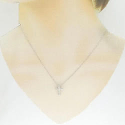 K18WG Dây chuyền kim cương chéo 0.30CT - Hàng hiệu Authentic 861953