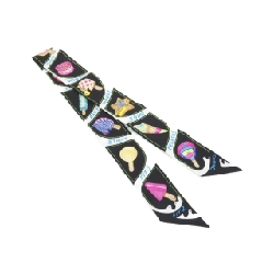 Khăn quàng cổ Hermès FUNNY ICE CREAM Twilly 064109S