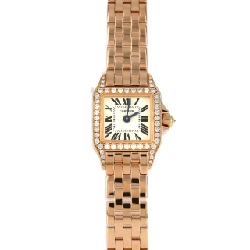 Cartier Mini Santos de Mademoiselle PG/D WF9011Z8 PG･RG Quartz - Hàng hiệu Authentic