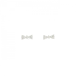 K10WG Bông tai kim cương hình nơ 0.04CT - Hàng hiệu Chính hãng