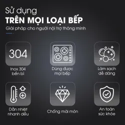Quánh inox Kalite KSP1601 16cm 3 lớp inox 304 cao cấp, an toàn bền đẹp mới 100% chính hãng 574417