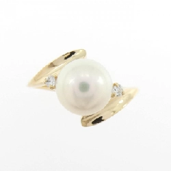 Nhẫn ngọc trai Akoya K18YG 7.5mm - Hàng hiệu Chính hãng 853674